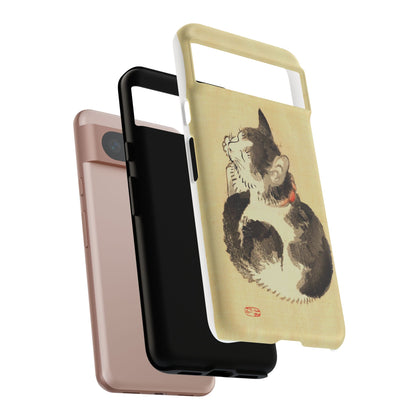 Sleeping Cat iPhone Case | Meiji Era Japanese Ink Painting | Ukiyo-e Art Phone Case | Vintage Japan Cat Gift