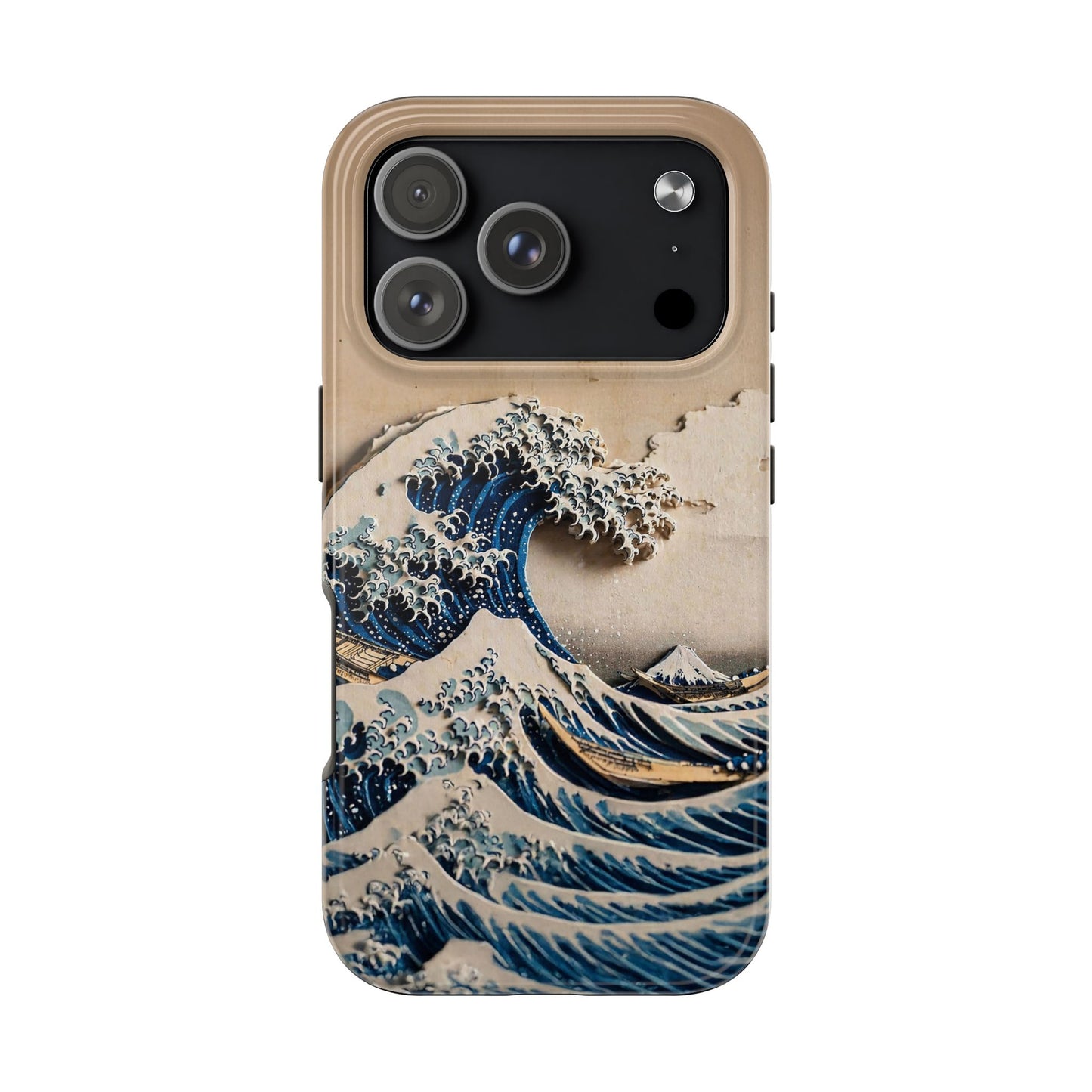 Japanese Great Wave Phone Case | Hokusai Katsushika 3D Art | Edo Era Masterpiece | Fuji Mountain