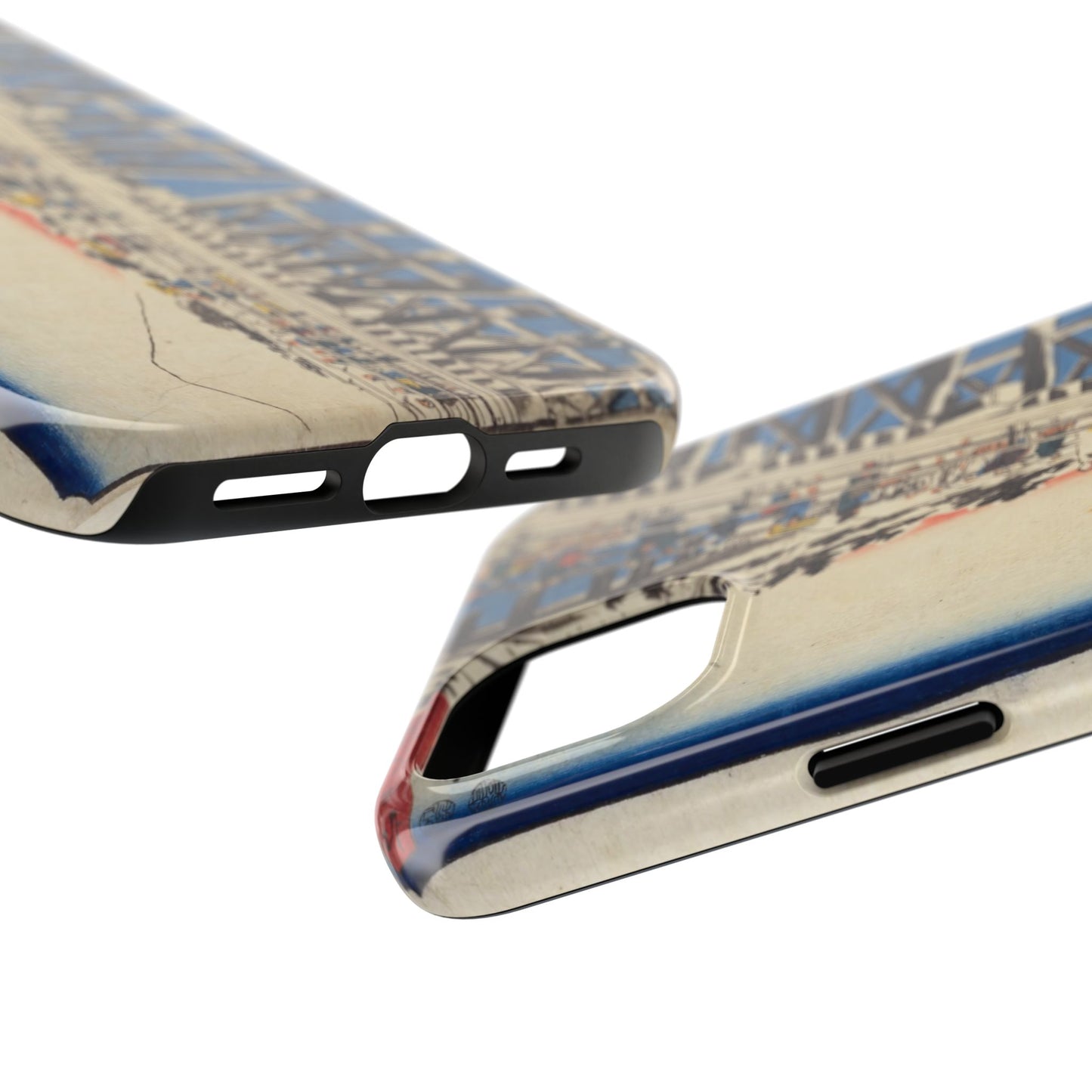 浮世絵ブリッジ・ミニマルスマホケース Ukiyo-e Bridge Minimalist Phone Case