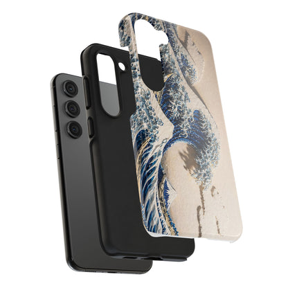 Great Wave 3D Embossed Tough Phone Case – Hokusai Japanese Art