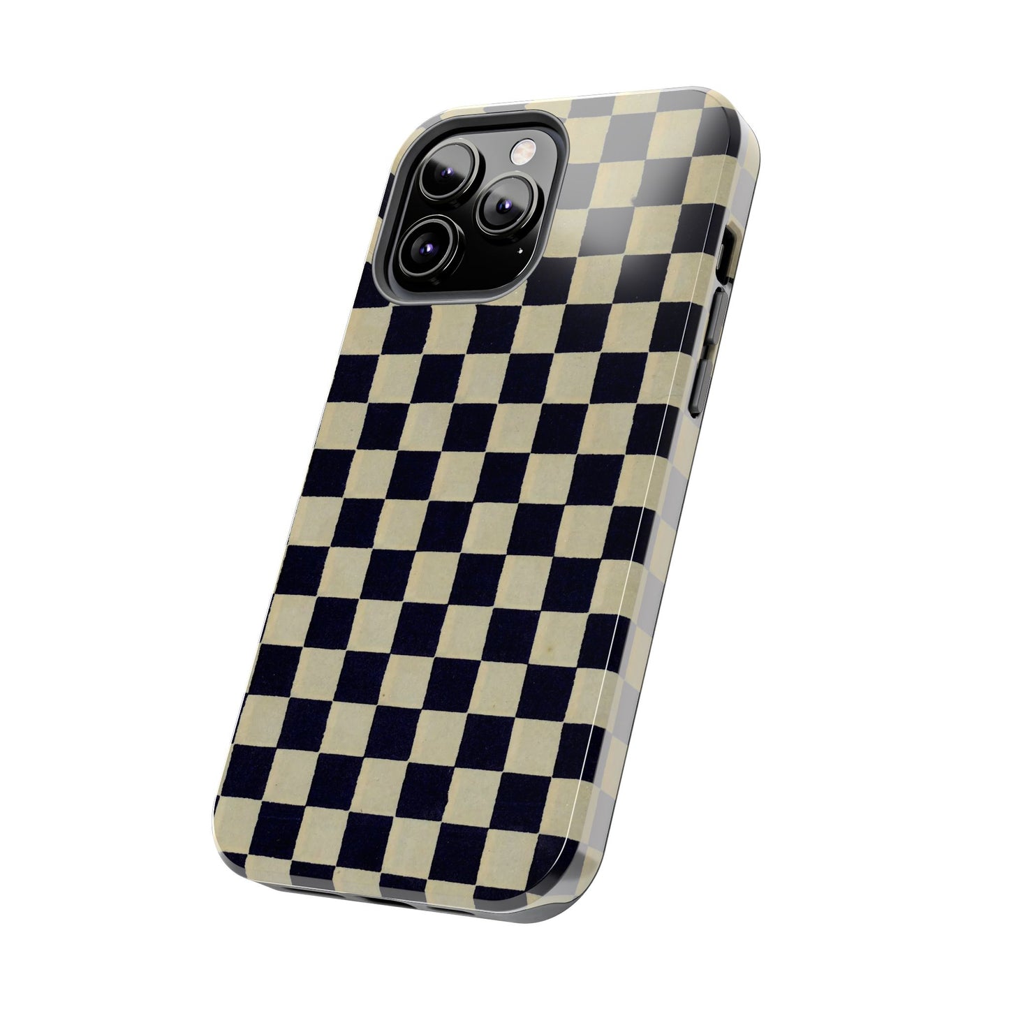 Ichimatsu Check Phone Case | Japanese Chiyogami Art | Taisho Modern Design 1926