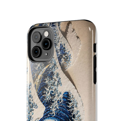 Great Wave 3D Embossed Tough Phone Case – Hokusai Japanese Art