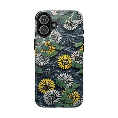 Japanese Dandelion Moonlight Tough Phone Case | Kamisaka Sekka 1901 | Meiji Era Art