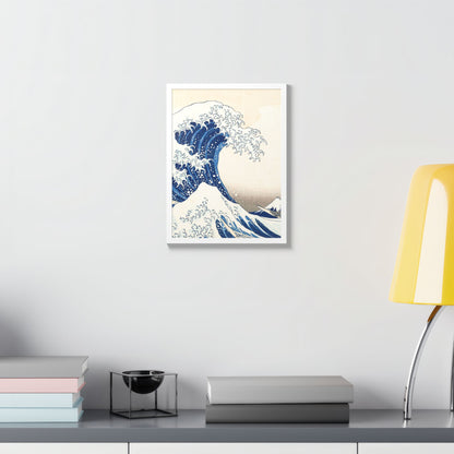 The Great Wave off Kanagawa – Katsushika Hokusai |  Japanese Ukiyo-e Fine Art Framed Poster |  Vintage Wall Art Print