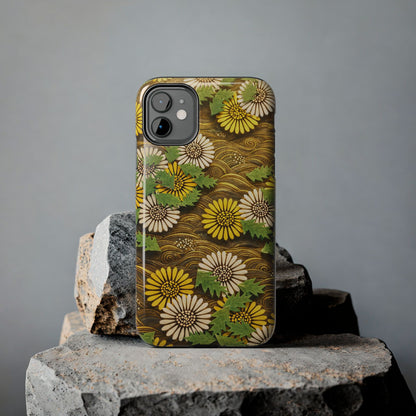 Japanese Dandelion Morning Glow Tough Phone Case | Kamisaka Sekka 1901 | Meiji Era Art