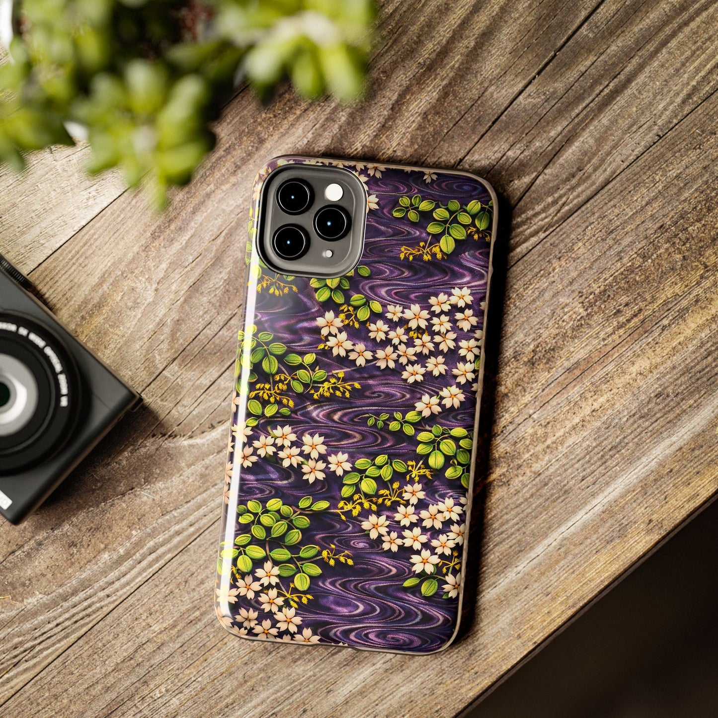 Sakura River Phone Case – Japanese Chiyogami Inspired Design