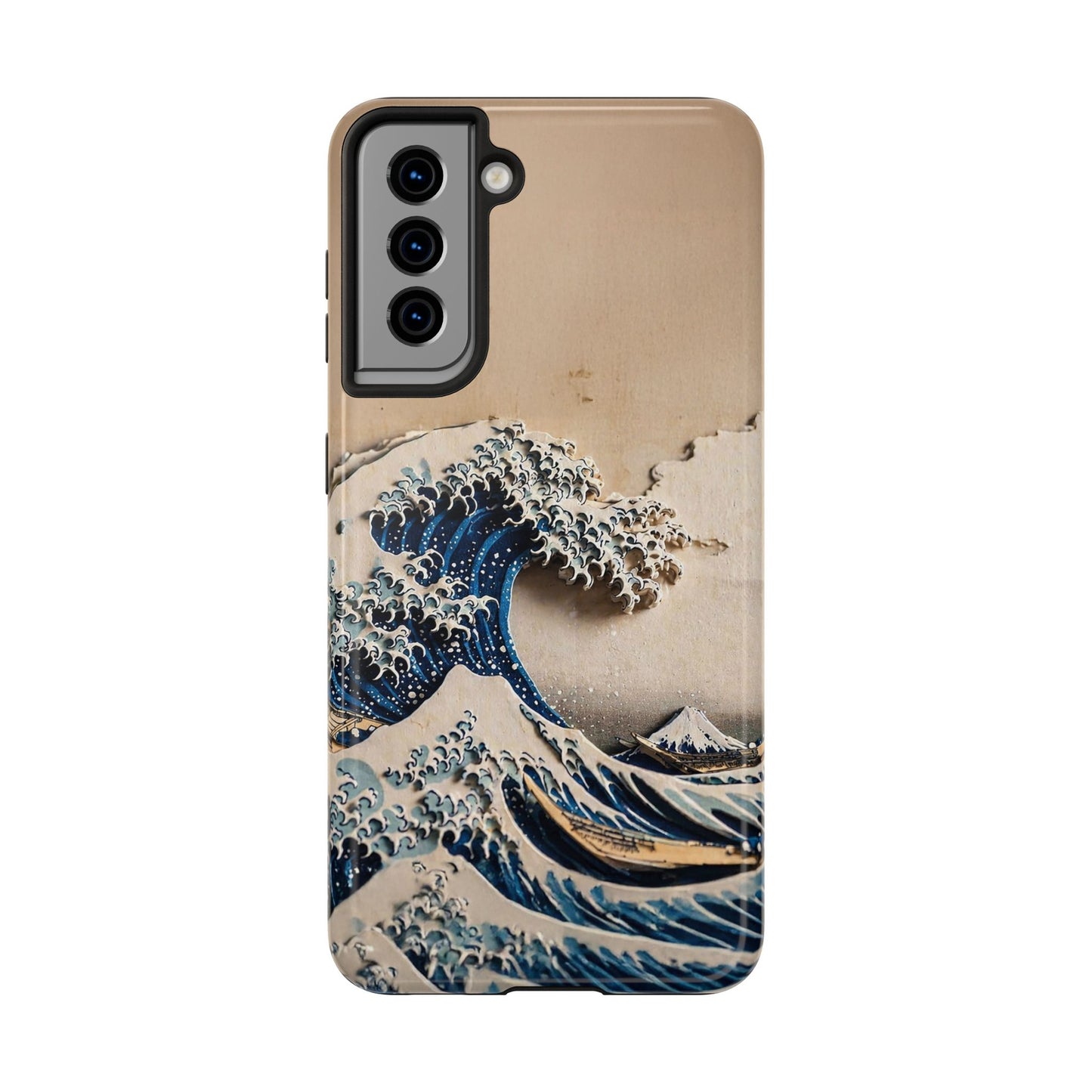 Japanese Great Wave Phone Case | Hokusai Katsushika 3D Art | Edo Era Masterpiece | Fuji Mountain