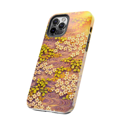 Sakura River Morning Light Phone Case – Japanese Chiyogami Inspired