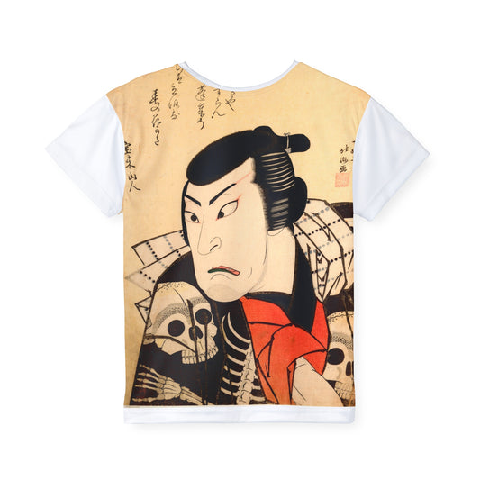19th C. Kabuki Star Ichikawa Ebizo | Traditional Beni-Murasaki Dye | Ukiyo-e Art Kids Tee