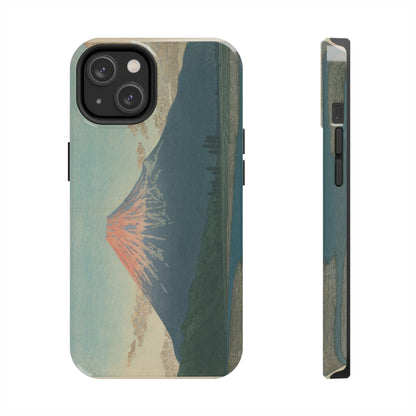 Red Fuji Japanese Ukiyo-e Phone Case - Hokusai Mount Fuji Art Cover