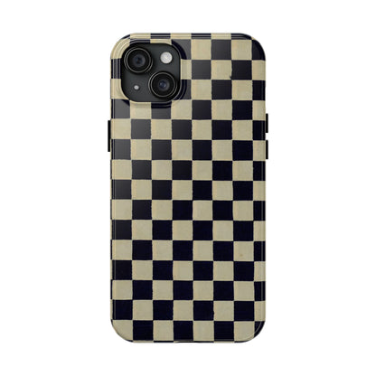 Ichimatsu Check Phone Case | Japanese Chiyogami Art | Taisho Modern Design 1926