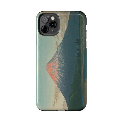 Red Fuji Japanese Ukiyo-e Phone Case - Hokusai Mount Fuji Art Cover