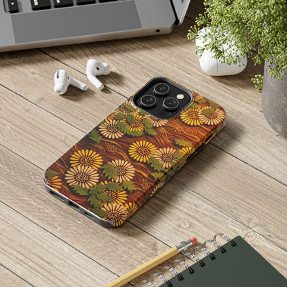 Japanese Dandelion Sunset Glow Tough Phone Case | Kamisaka Sekka 1901 | Meiji Era Art