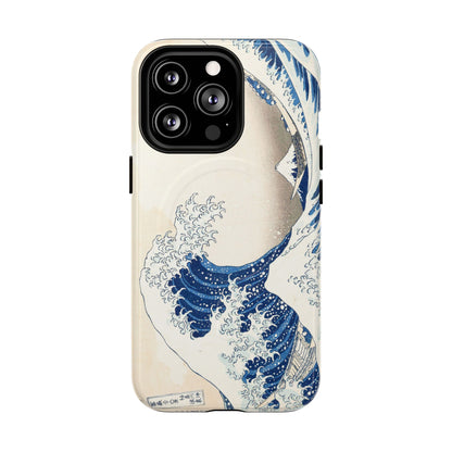 Great Wave off Kanagawa Tough Magnetic Phone Case - Hokusai Japanese Ukiyo-e Art