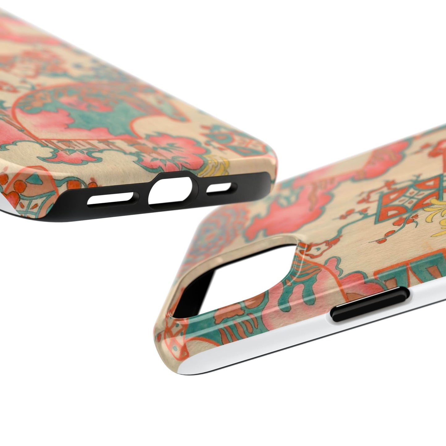 Meiji Era Fan & Chrysanthemum Phone Case | 1901 Zuan Hyakushu | Japanese Art