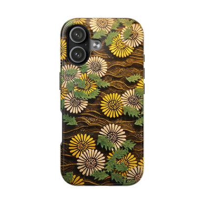 Japanese Dandelion Tough Phone Case | Kamisaka Sekka Zuanbyakushu 1901 | Meiji Era Art