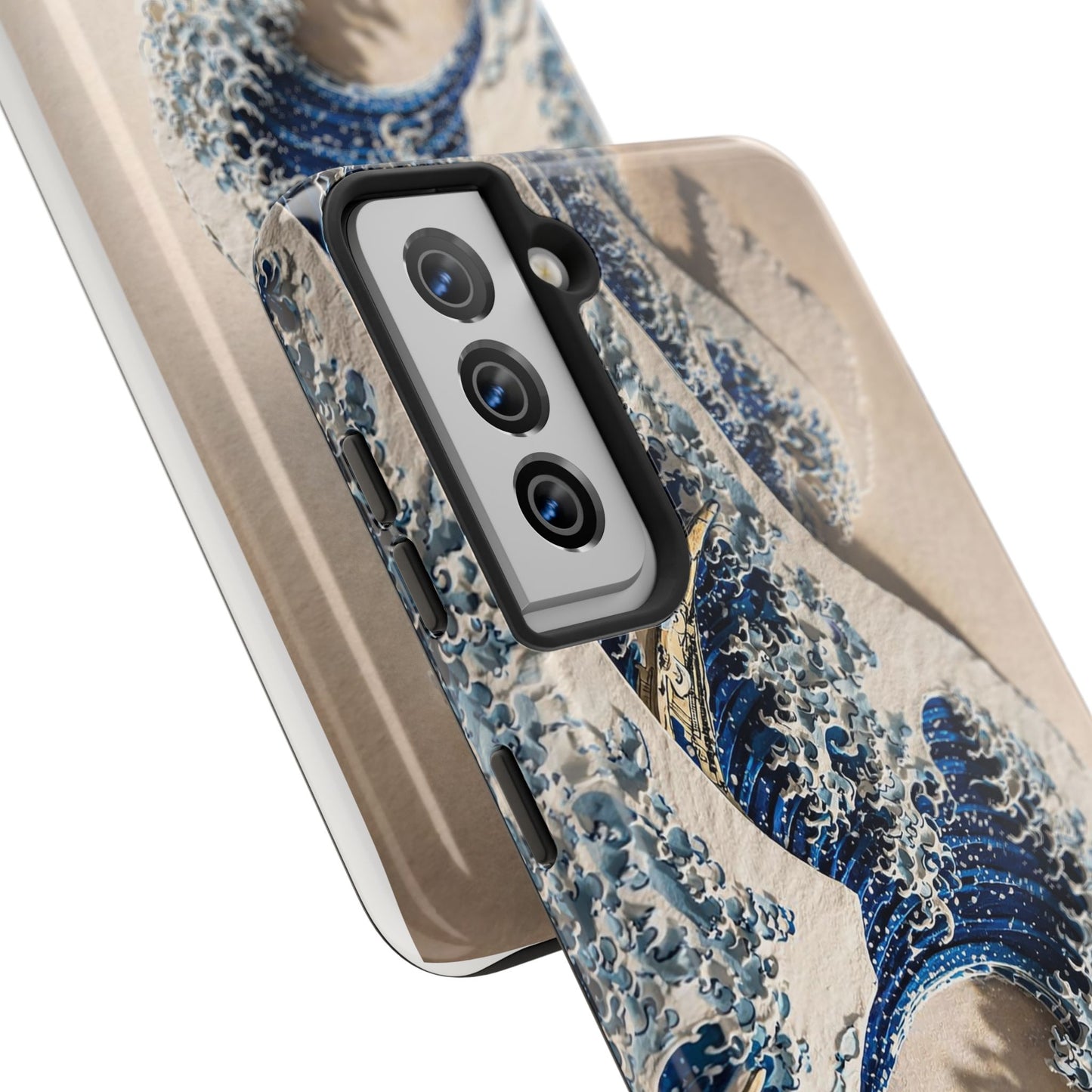 Great Wave 3D Embossed Tough Phone Case – Hokusai Japanese Art