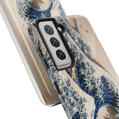 Great Wave 3D Embossed Tough Phone Case – Hokusai Japanese Art