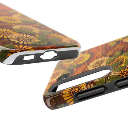 Japanese Dandelion Sunset Glow Tough Phone Case | Kamisaka Sekka 1901 | Meiji Era Art
