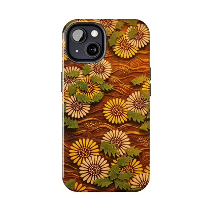 Japanese Dandelion Sunset Glow Tough Phone Case | Kamisaka Sekka 1901 | Meiji Era Art