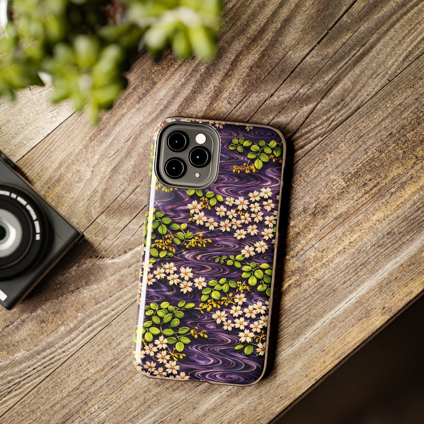 Sakura River Phone Case – Japanese Chiyogami Inspired Design