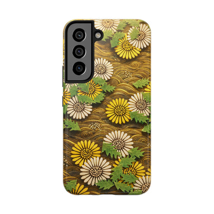 Japanese Dandelion Morning Glow Tough Phone Case | Kamisaka Sekka 1901 | Meiji Era Art