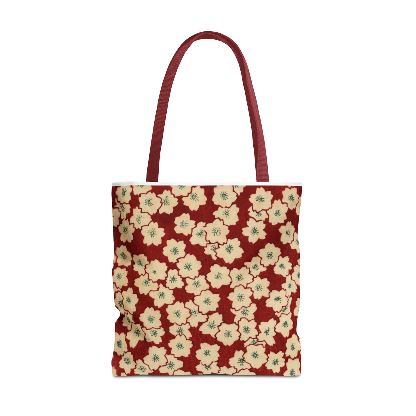 Japanese Sakura Tote Bag - Taisho Era Chiyogami Washi Pattern Vintage Design