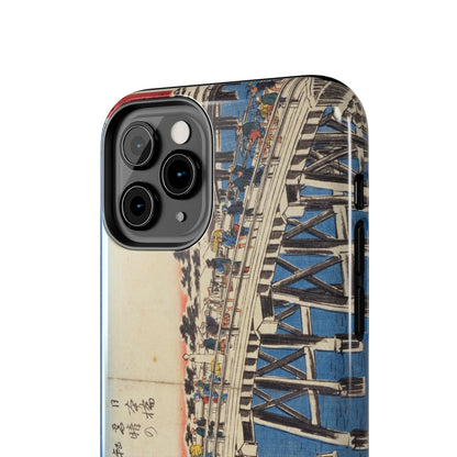 浮世絵ブリッジ・ミニマルスマホケース Ukiyo-e Bridge Minimalist Phone Case