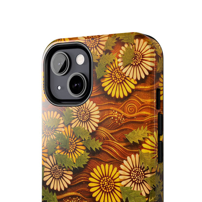 Japanese Dandelion Sunset Glow Tough Phone Case | Kamisaka Sekka 1901 | Meiji Era Art