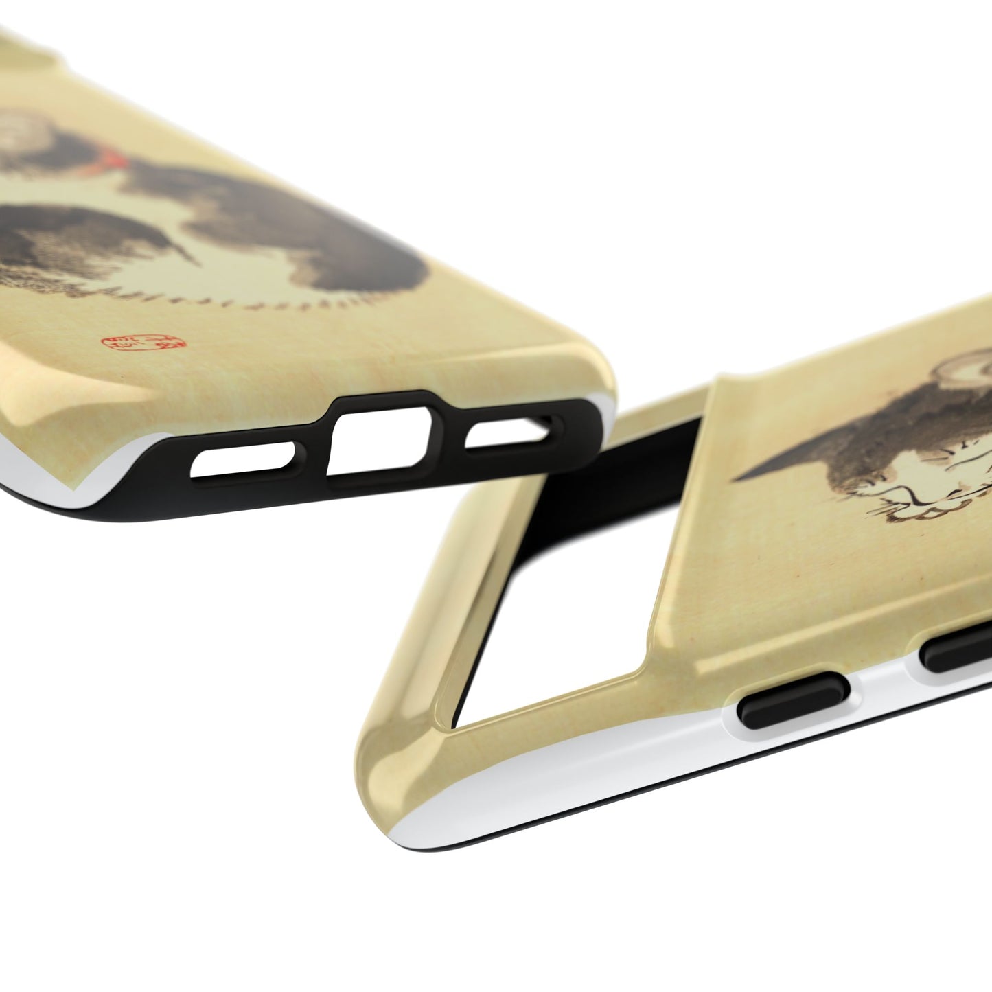 Sleeping Cat iPhone Case | Meiji Era Japanese Ink Painting | Ukiyo-e Art Phone Case | Vintage Japan Cat Gift