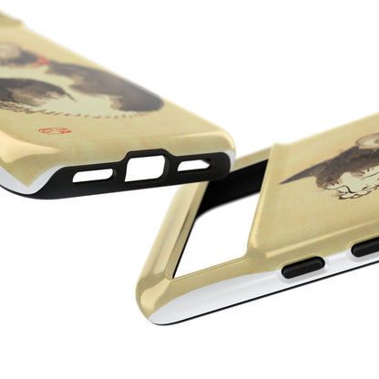 Sleeping Cat iPhone Case | Meiji Era Japanese Ink Painting | Ukiyo-e Art Phone Case | Vintage Japan Cat Gift