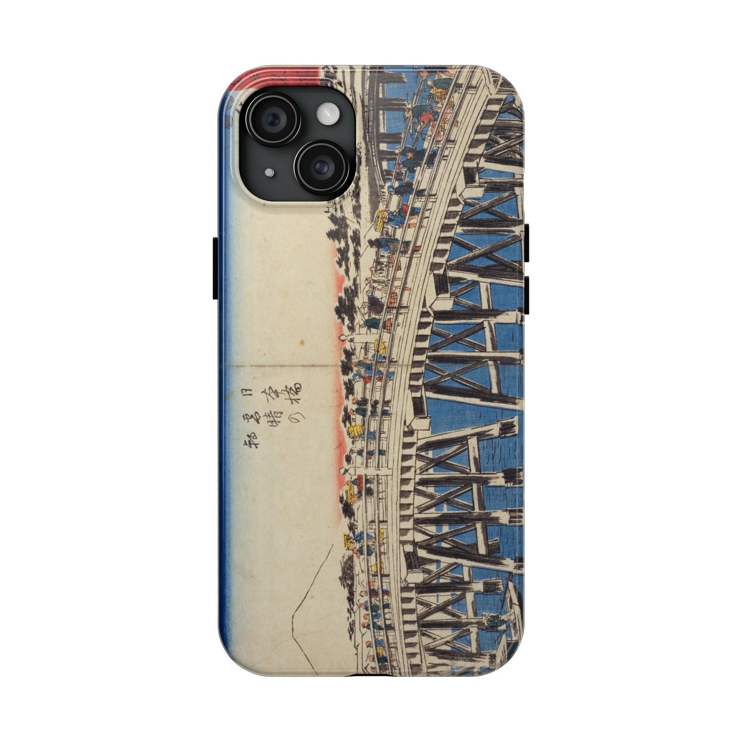 浮世絵ブリッジ・ミニマルスマホケース Ukiyo-e Bridge Minimalist Phone Case