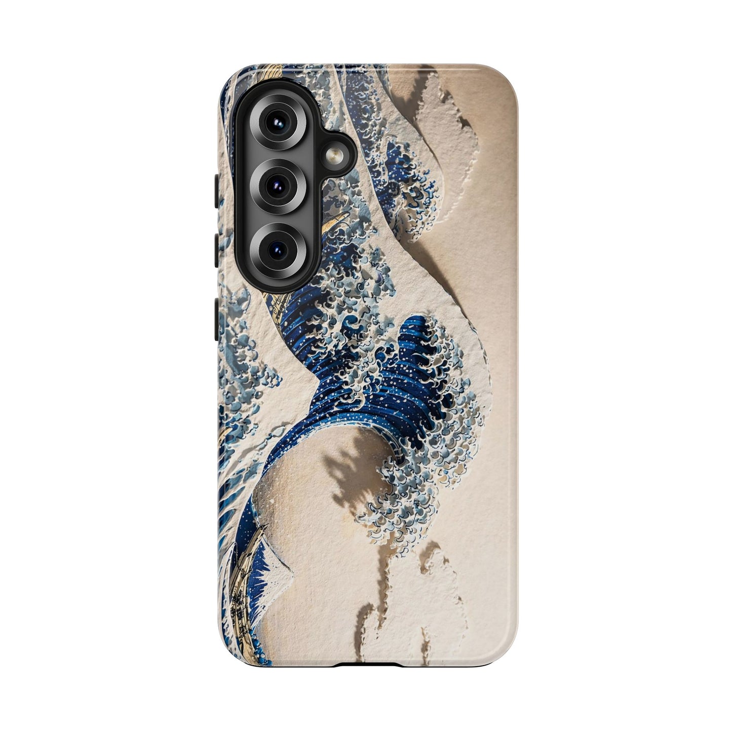 Great Wave 3D Embossed Tough Phone Case – Hokusai Japanese Art