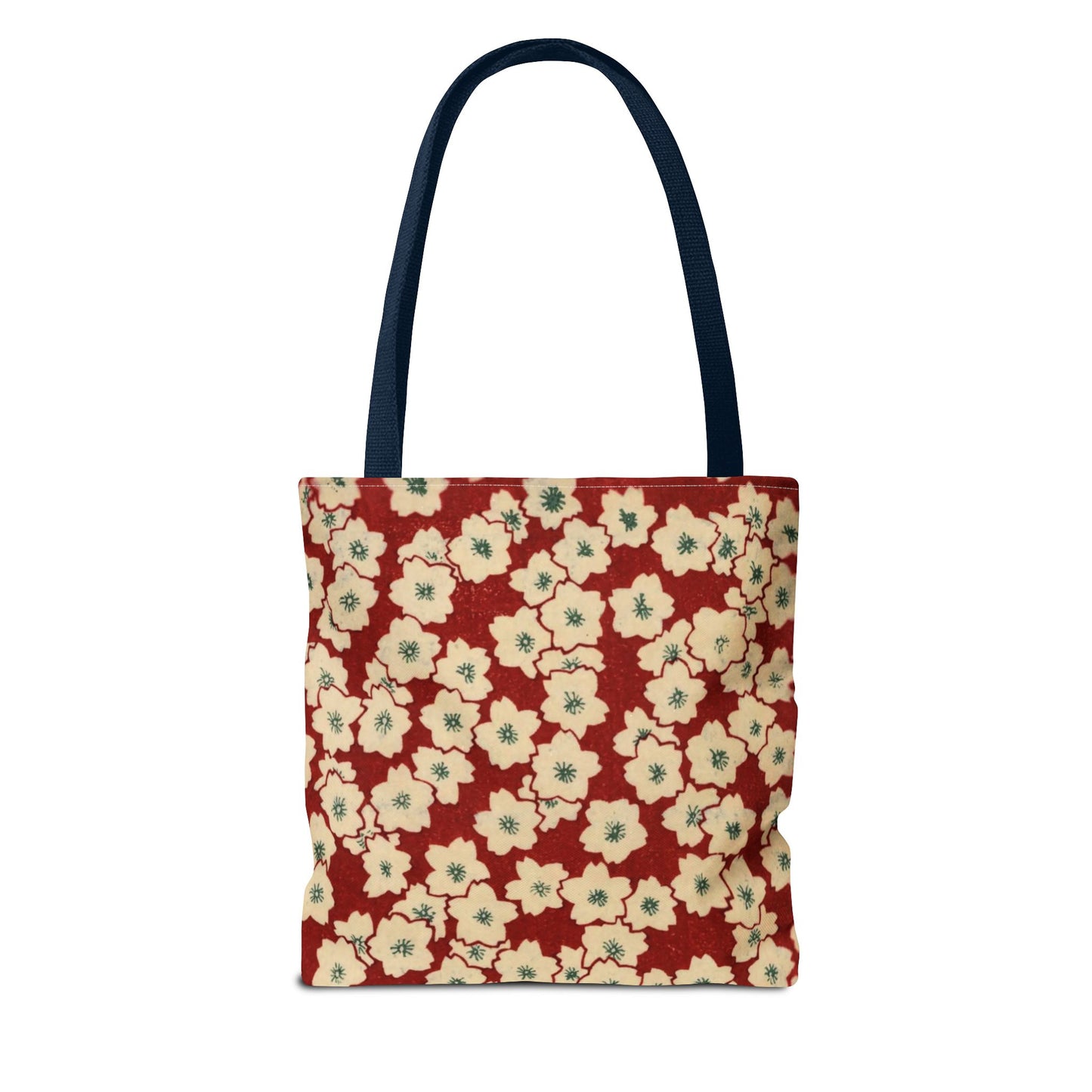 Japanese Sakura Tote Bag - Taisho Era Chiyogami Washi Pattern Vintage Design