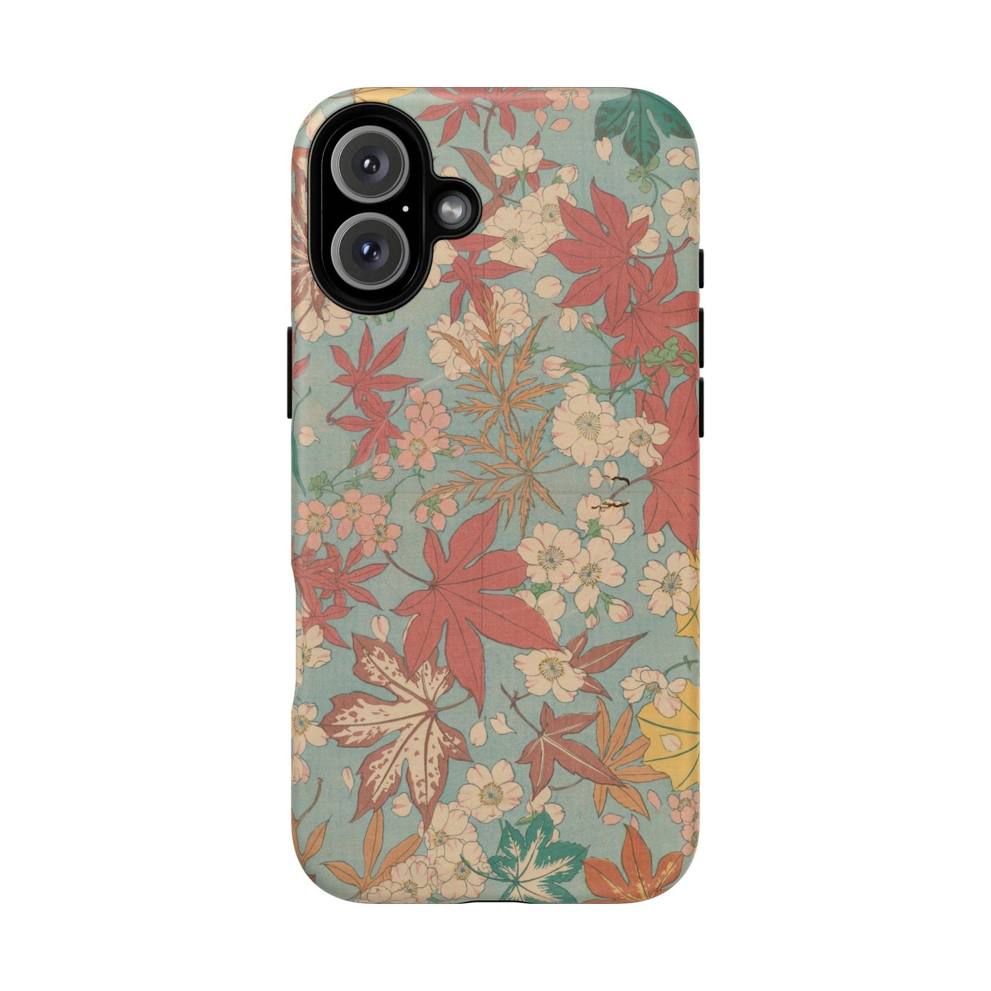 Meiji Era Maple & Autumn Bloom Phone Case | "Chiyogami Mihon" Japanese Archive Art