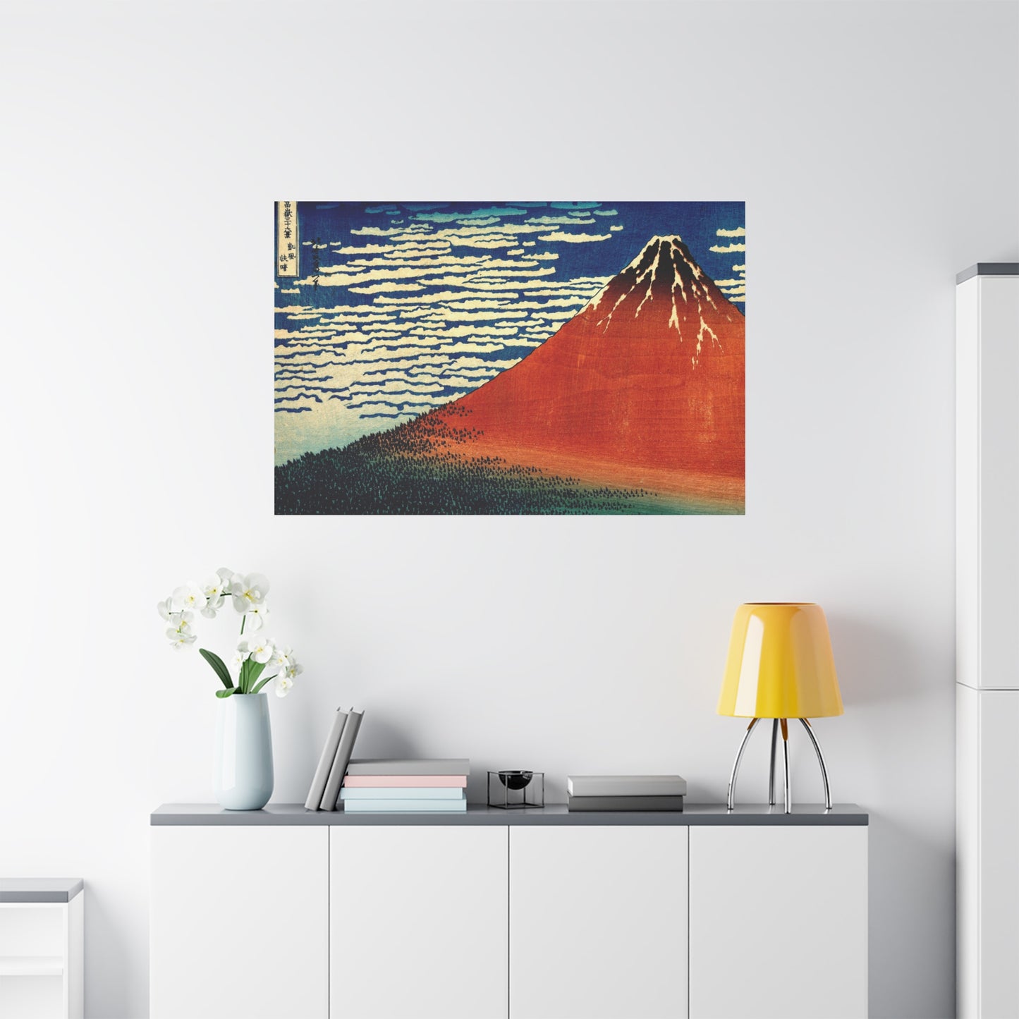 Red Fuji Canvas Print - Hokusai Fine Wind Clear Morning Japanese Ukiyo-e Wall Art