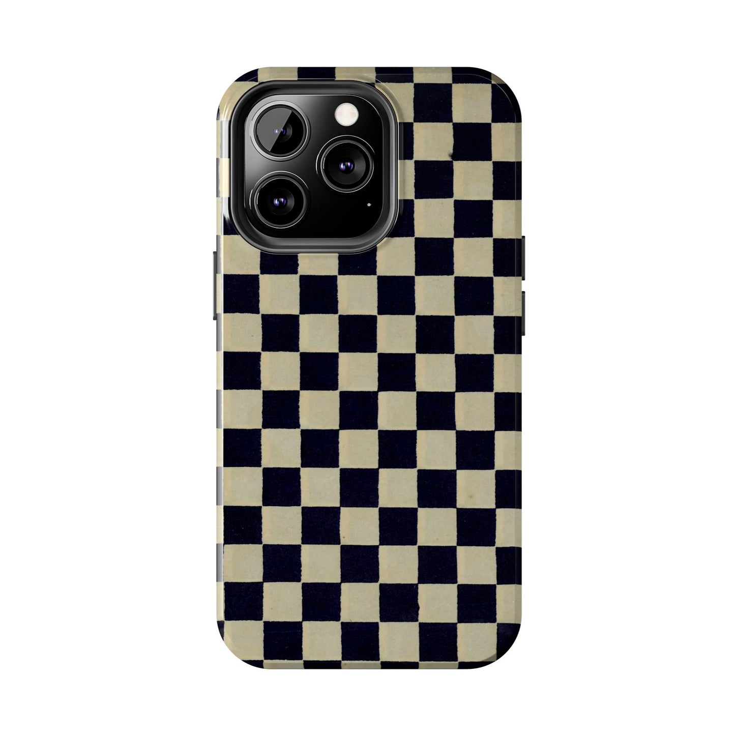 Ichimatsu Check Phone Case | Japanese Chiyogami Art | Taisho Modern Design 1926