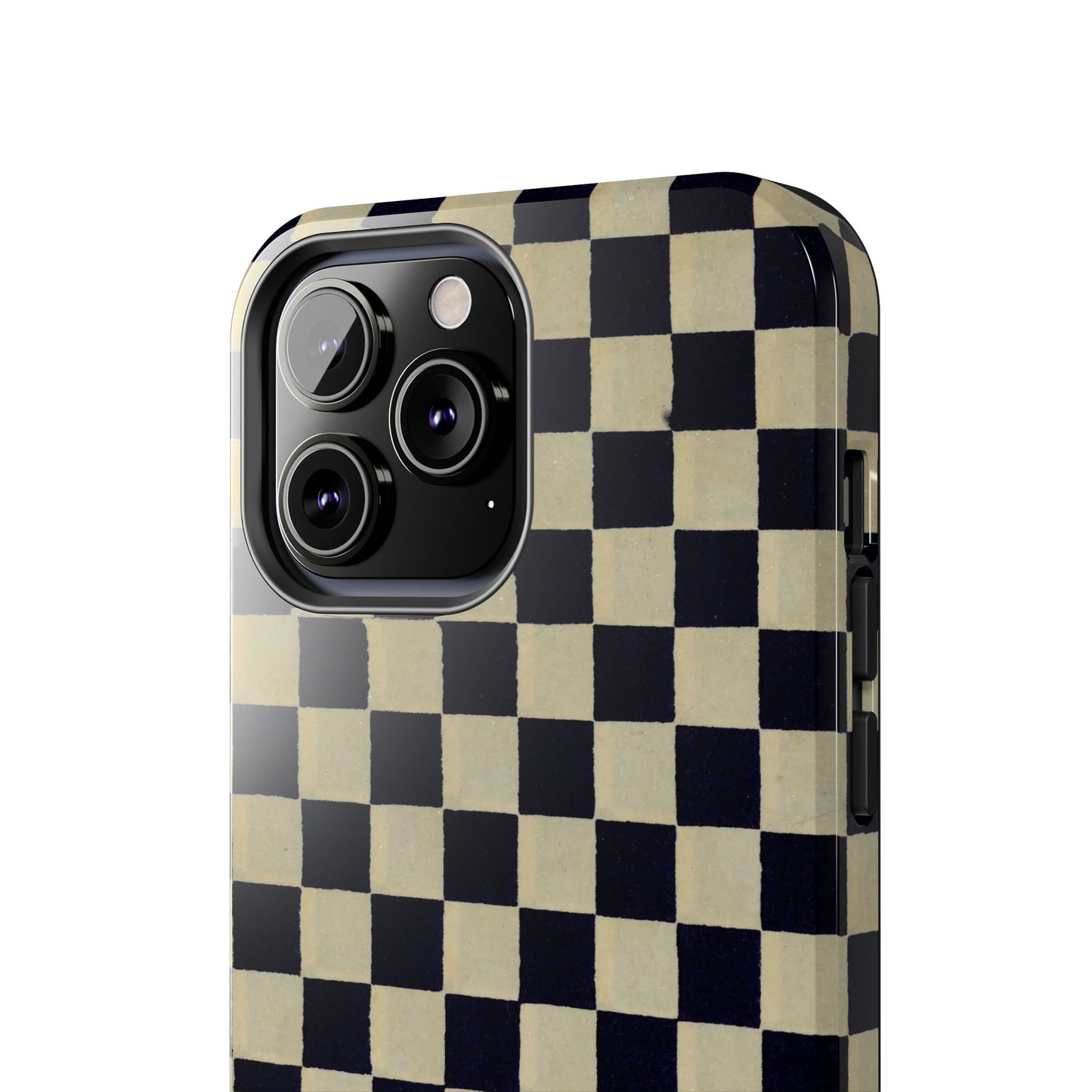 Ichimatsu Check Phone Case | Japanese Chiyogami Art | Taisho Modern Design 1926