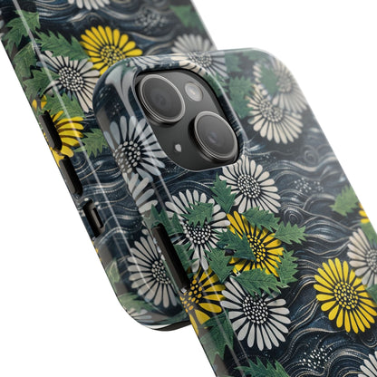 Japanese Dandelion Moonlight Tough Phone Case | Kamisaka Sekka 1901 | Meiji Era Art