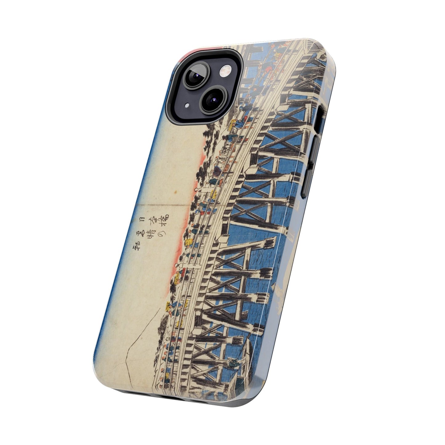 浮世絵ブリッジ・ミニマルスマホケース Ukiyo-e Bridge Minimalist Phone Case