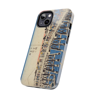 浮世絵ブリッジ・ミニマルスマホケース Ukiyo-e Bridge Minimalist Phone Case
