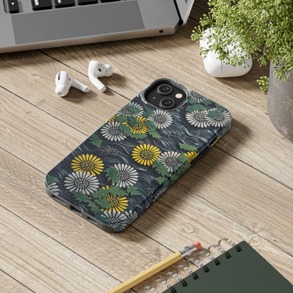 Japanese Dandelion Moonlight Tough Phone Case | Kamisaka Sekka 1901 | Meiji Era Art