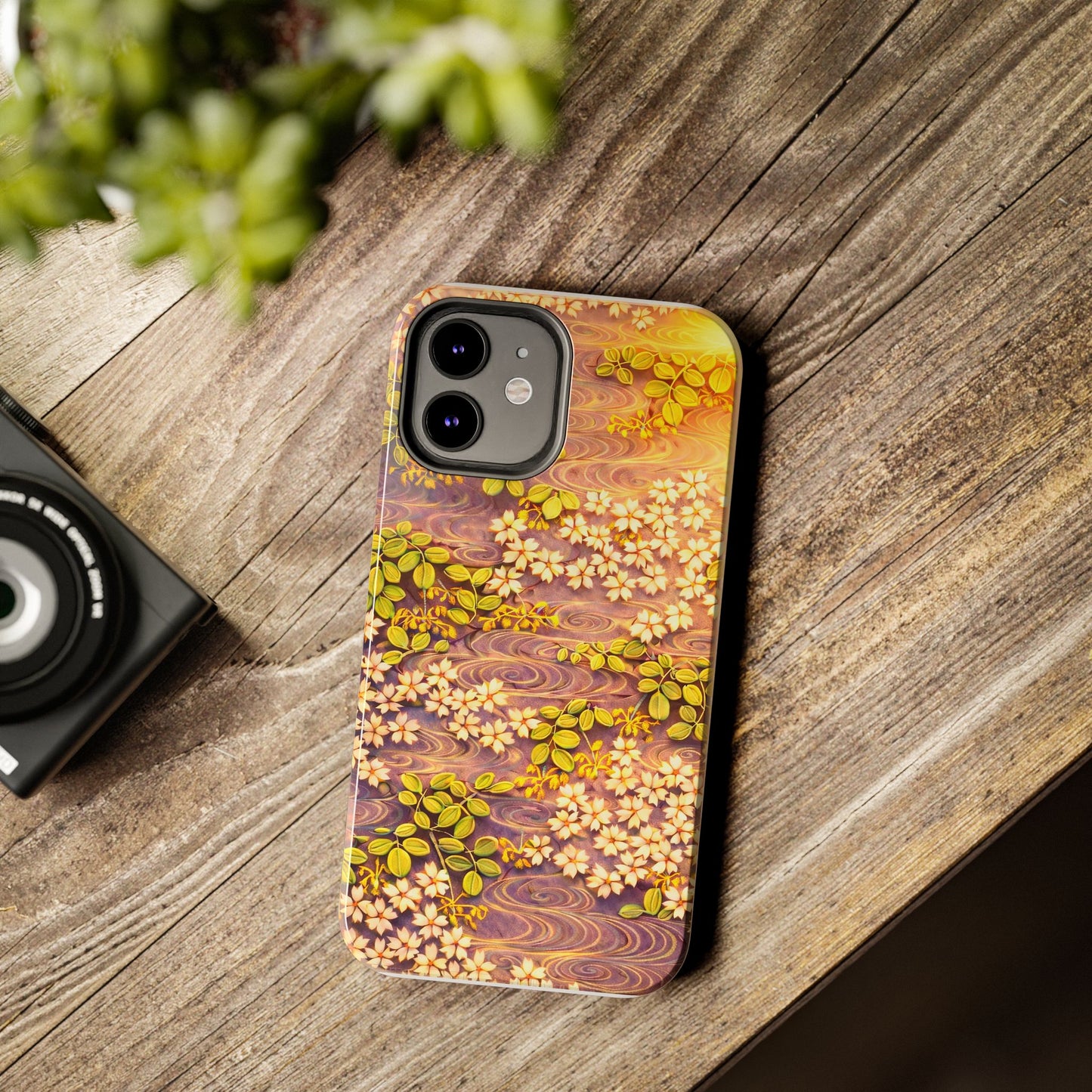 Sakura River Morning Light Phone Case – Japanese Chiyogami Inspired