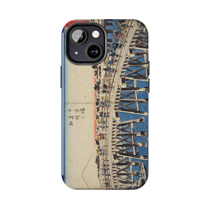 浮世絵ブリッジ・ミニマルスマホケース Ukiyo-e Bridge Minimalist Phone Case