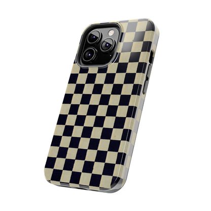 Ichimatsu Check Phone Case | Japanese Chiyogami Art | Taisho Modern Design 1926