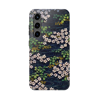Sakura River Night Phone Case – Japanese Chiyogami Inspired Design