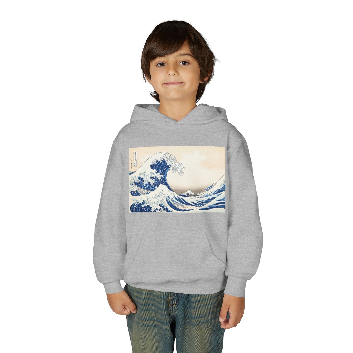 Great Wave off Kanagawa Kids Hoodie - Hokusai Japanese Art Youth Sweatshirt