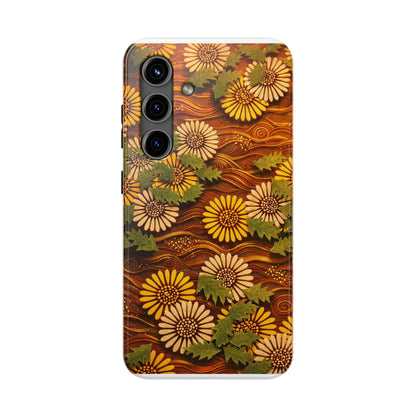 Japanese Dandelion Sunset Glow Tough Phone Case | Kamisaka Sekka 1901 | Meiji Era Art