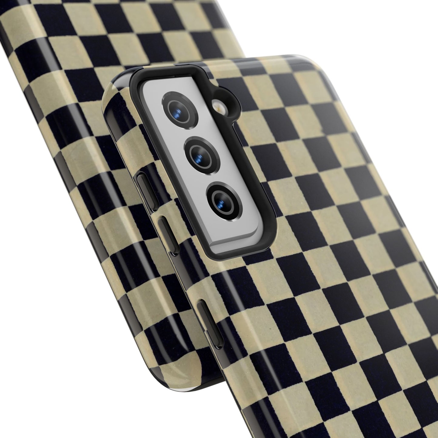 Ichimatsu Check Phone Case | Japanese Chiyogami Art | Taisho Modern Design 1926