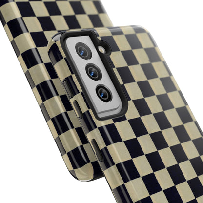 Ichimatsu Check Phone Case | Japanese Chiyogami Art | Taisho Modern Design 1926
